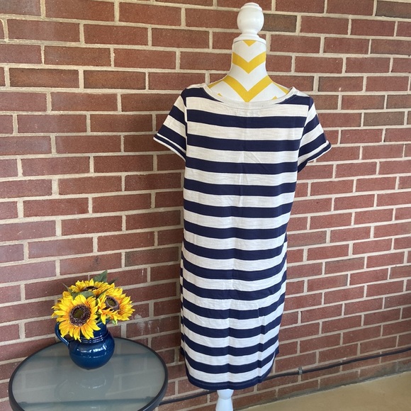 LOFT Cotton Terry Drop-Waist Dress - Picture 5 of 11